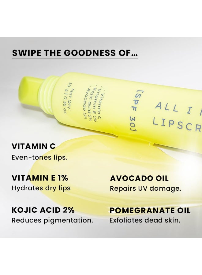 هايفن مرطب الشفاه "هايفن أول آي نيد" مع عامل حماية من الشمس 30 وحمض الكوجيك بنسبة 2% - ترطيب وحماية من الشمس | شفاه ناعمة، إزالة التصبغات للرجال والنساء | بلسم شفاه مع عامل حماية من الشمس | للشفاه الجافة والمتشققة | يحتوي على الببتيدات | نباتي، خالي من الكبريتات والبارابين - 10 جرام - Image 3